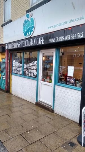 exterior at The Good Apple Cafe in Sunderland