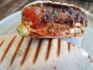 Mexican breakfast burrito at The Good Apple Cafe in Sunderland