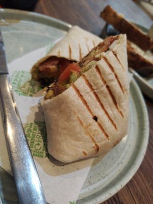 Mexican breakfast burrito. So so so good! at The Good Apple Cafe in Sunderland