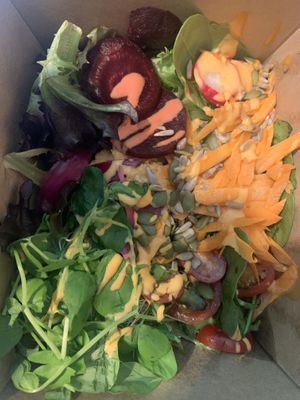 Rainbow salad  at The Good Apple Cafe in Sunderland