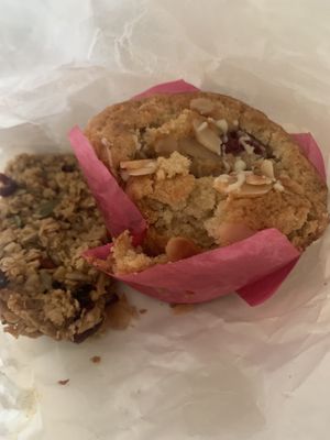 Flapjack and muffin  at The Good Apple Cafe in Sunderland