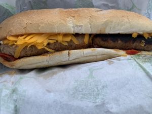 Sausage ciabatta  at The Good Apple Cafe in Sunderland