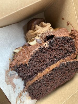 Snickers cake  at The Good Apple Cafe in Sunderland