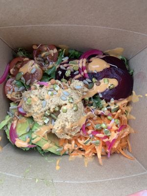 Rainbow bowl  at The Good Apple Cafe in Sunderland