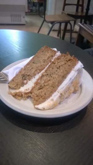 Carrot cake at The Good Apple Cafe in Sunderland