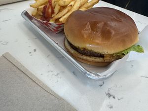 Mushrooms chipotle burger  at RĀW Superfood Café in Sacramento