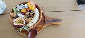 Mango smoothie bowl at Kood Vibes  in Koh Kut