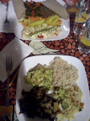 for 23 dollars at Azla Vegan in Los Angeles