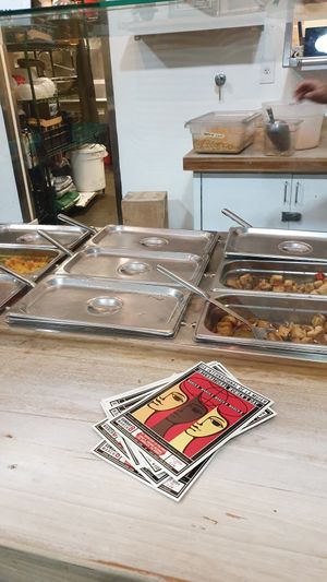 Several options to choose from at Azla Vegan in Los Angeles