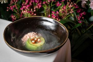 Avocado with Campari Spritz Granita at MIA Bangkok in Bangkok