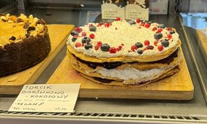 Vegan cake  at Cafe Flora in Bielsko-biala