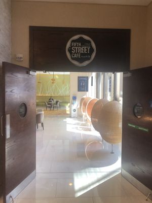The venue  at Fifth Street Cafe in Abu Dhabi