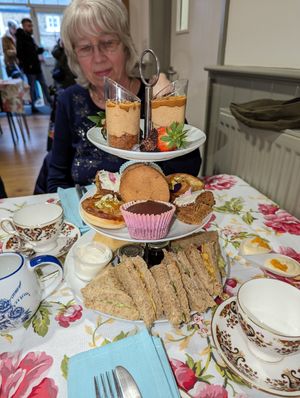 Vegan afternoon tea at The Animal Rescue Vintage Tea Room @ Heath - Pop-up in Chesterfield