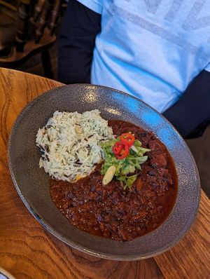 Mushroom chilli at Porter Brook in Sheffield