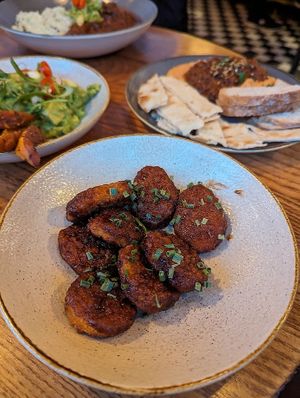 Plant nuggets in Texan BBQ coating at Porter Brook in Sheffield