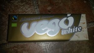 White chocolate vego bar at Holland & Barrett in Hexham
