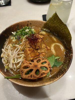 Yasai Kare Ramen (has a strong curry taste)  at Koppu Ramen Izakaya - Chiado  in Lisbon