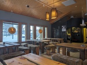 Interior at Cafe Solmu in Kolari