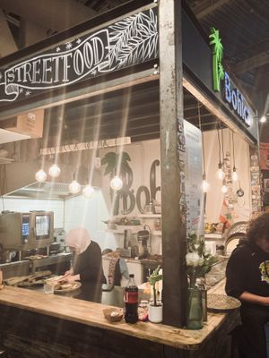 at the foodcourt  at Bohica in The Hague