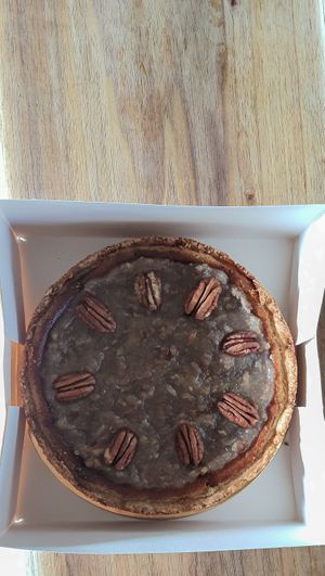 Pear Pecan Cheesecake at Casinha Das Delícias Vegan in Santarem