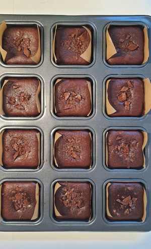 Triple Chocolate Brownie [gf option] at Casinha Das Delícias Vegan in Santarem