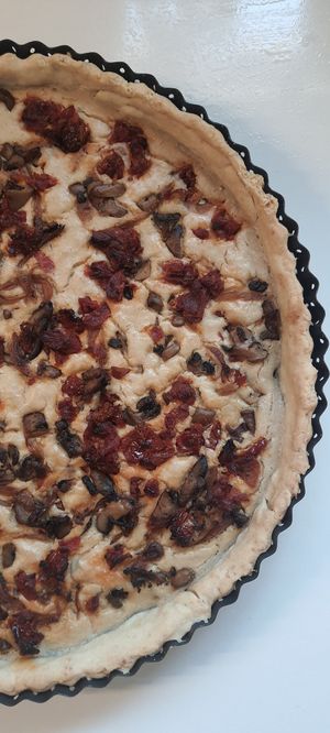 Quiches at Casinha Das Delícias Vegan in Santarem