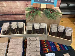 Selection of their chocolates for a holiday market on November 9, 2024  at Wildland Chocolate - Pop Up in Anchorage