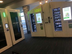 Some more near gate 8, next to escape pods at JFK- Farmer's Fridge -T8 in Queens