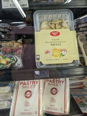 Vegan ravioli at Grove Kosher Market in Fort Lauderdale
