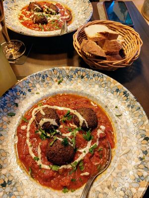 Eintopf mit Falafel at TWO SIX NINE in Frankfurt