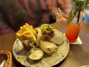 Wrap mit Pommes at TWO SIX NINE in Frankfurt