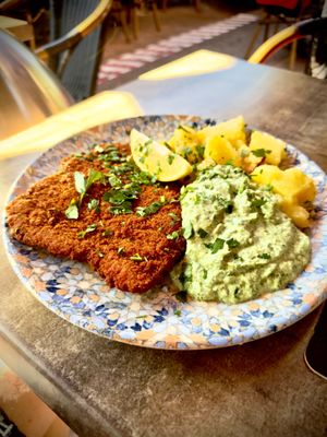 Amazing vegan schnitzel! at TWO SIX NINE in Frankfurt