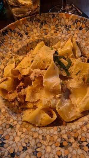 Bandnudeln mit Pfifferlingen at TWO SIX NINE in Frankfurt