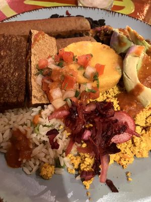 Columbian food  at Alebrijes in Frankfurt