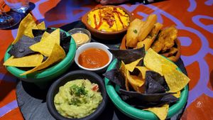 Assorted starters at Alebrijes in Frankfurt