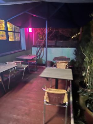 Outdoor seating   at Alebrijes in Frankfurt