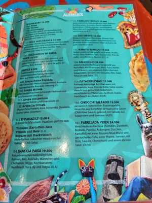 Menü - Hauptspeisen at Alebrijes in Frankfurt