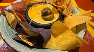 Nacho 128 (Käse und jalapeños)  at Alebrijes in Frankfurt