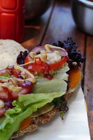 Sándwich de milanesa vegana  at El Puestito del Tío in Buenos Aires