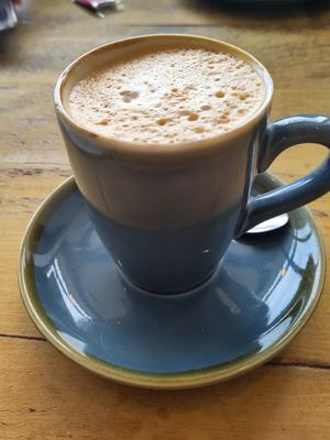 Almond latte at Em's Den in Hunstanton