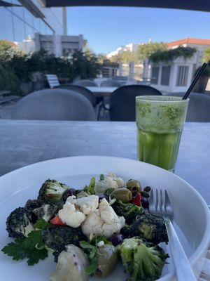 Italian vegetable salad & lime mint soda  at The Lime Tree Cafe - Sheikh Zayed Road  in Dubai