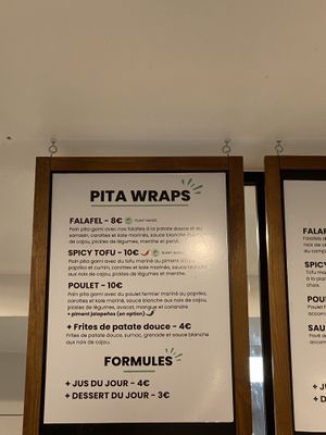 Menu  at Positive Déli in Versailles