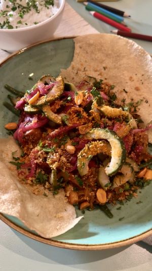 Jackfruit stoof met rijst   at Pizza Limone in T-loo Oldebroek