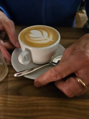 Cappuccino at Blattgold in Hamburg