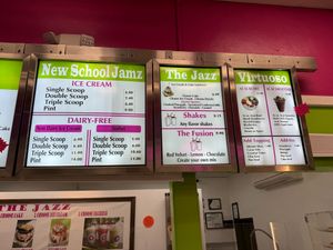 Menu at Jamz Creamery in Inglewood