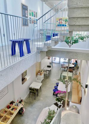 wide space with 3 floors in different styles at Rice On Rice in Nha Trang