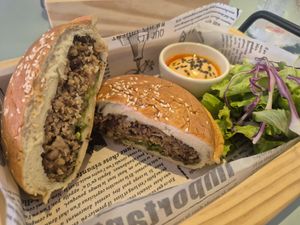 Filled with beans, grains and soy granulate or so at Rice On Rice in Nha Trang