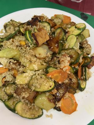 Number 3: Quinoa with grilled vegetables and seitan at Vege Fast Food in Split