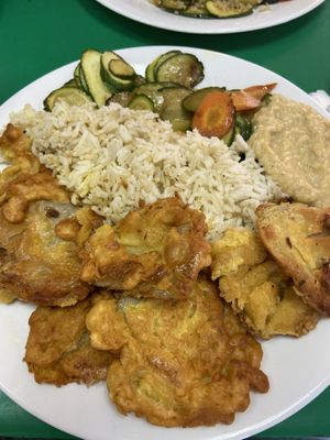 Number 6:oyster muchrooms fried in chickpea flour at Vege Fast Food in Split