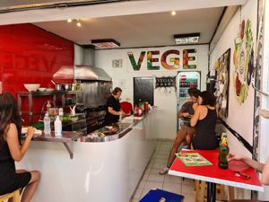 Inside view at Vege Fast Food in Split